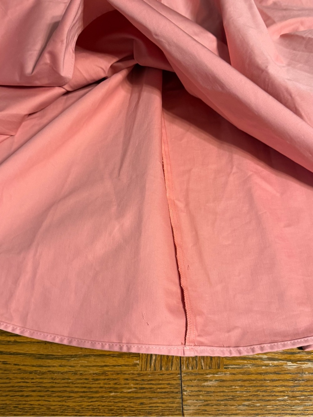 Vixen By Micheline Pitt Ingenue Swing Dress in Blush Pink Sateen XL NWT FLAWED - Picture 8 of 16